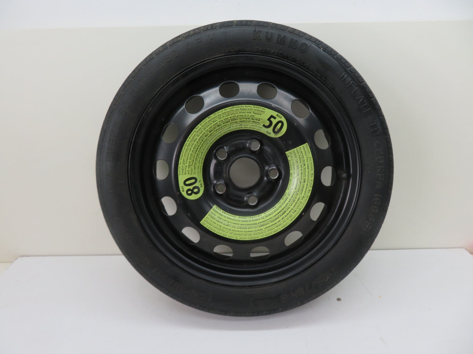 VOLKSWAGEN VW GOLF MK6 R16 16" SPARE WHEEL SPACE SAVER 2009-2013