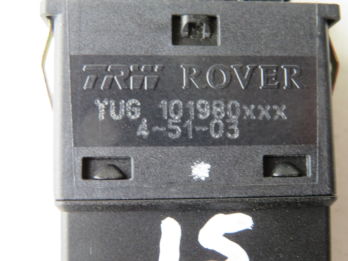 ROVER 75 HEATED SEAT SWITCH YUG101980 1999-2005 A1122-15