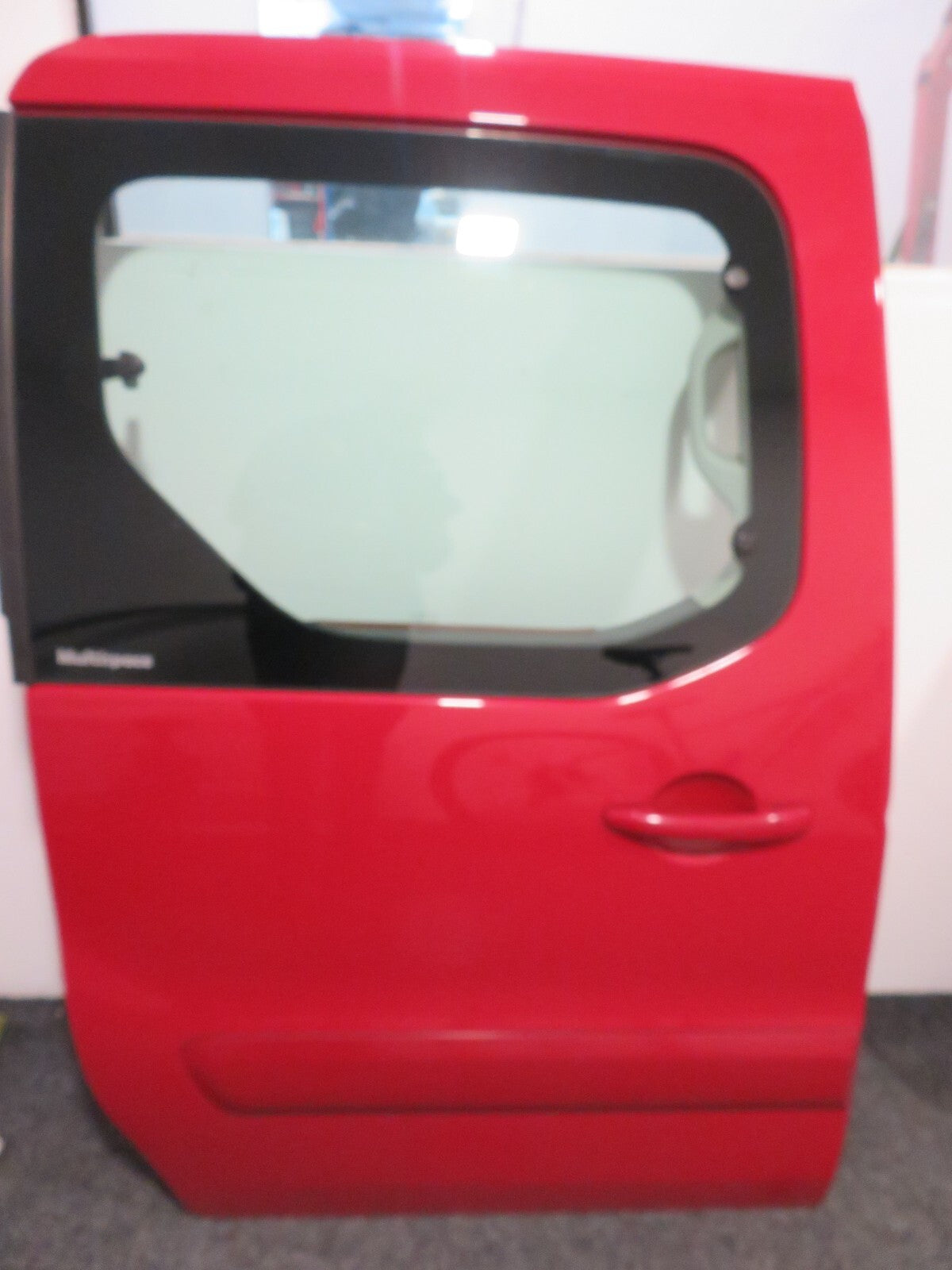 CITROEN BERLINGO OS DRIVER REAR SLIDING DOOR RED MULTISPACE 2008-2018
