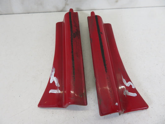 BMW MINI COOPER R52 RED REAR BUMPER TRIM COVERS PAIR 2004-2006 A1641-16