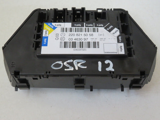 MERCEDES S CLASS W220 OSR SEAT CONTROL MODULE 2208215058 1998-2005 A1415-12