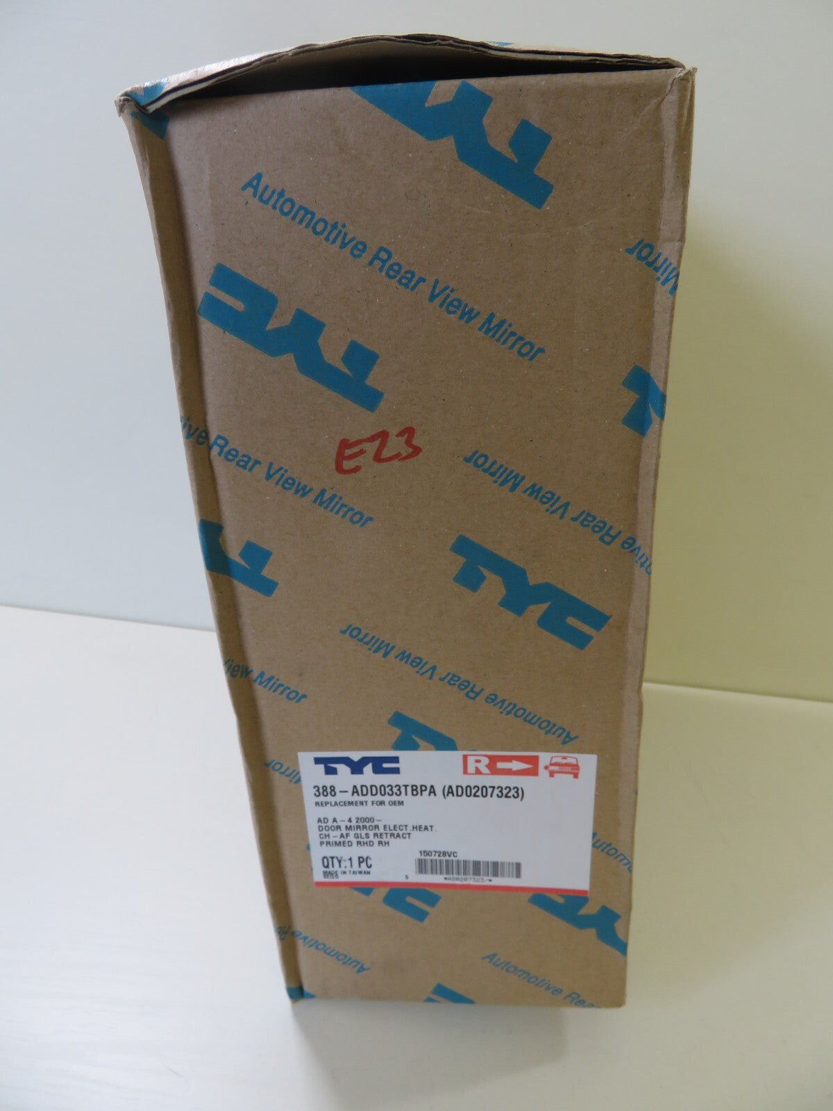 RH OS DRIVER DOOR WING MIRROR FOR AUDI A4 AD0207323 2000-2008