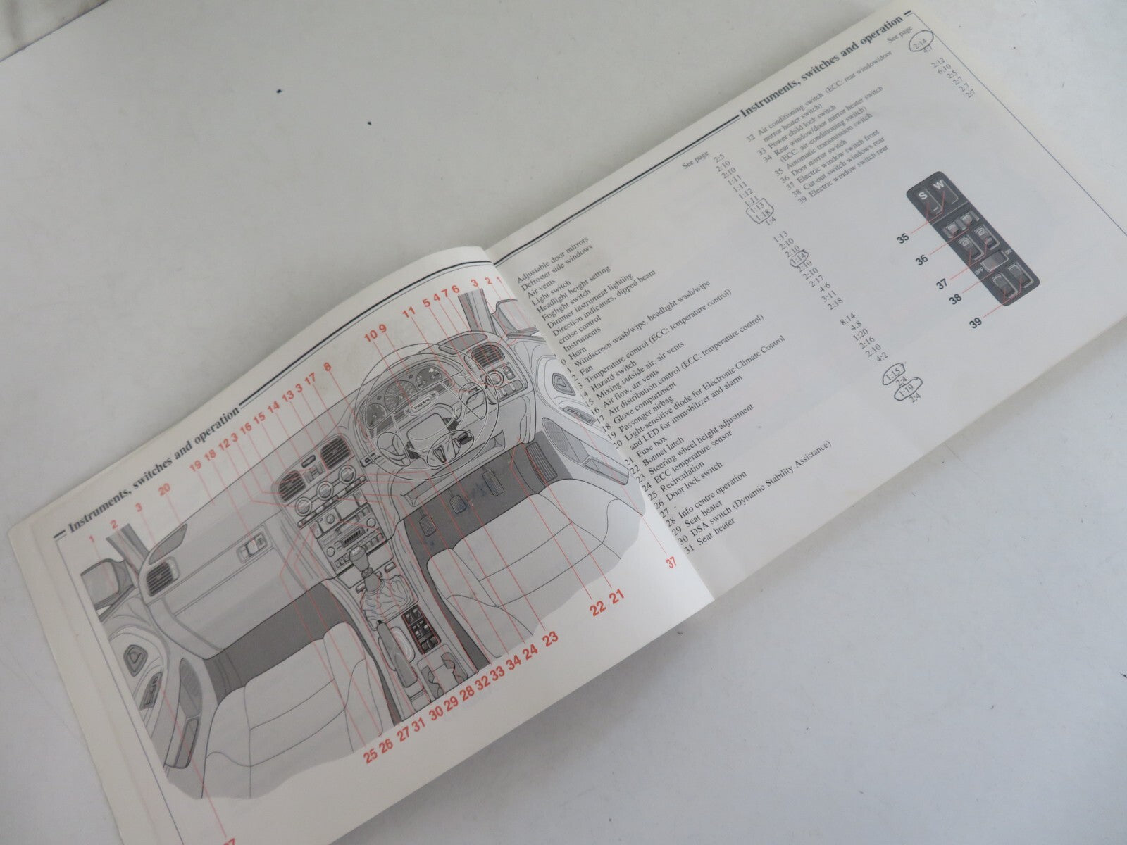 VOLVO V40 OWNERS MANUAL WITH FOLDER 1995-2004 AMS-1