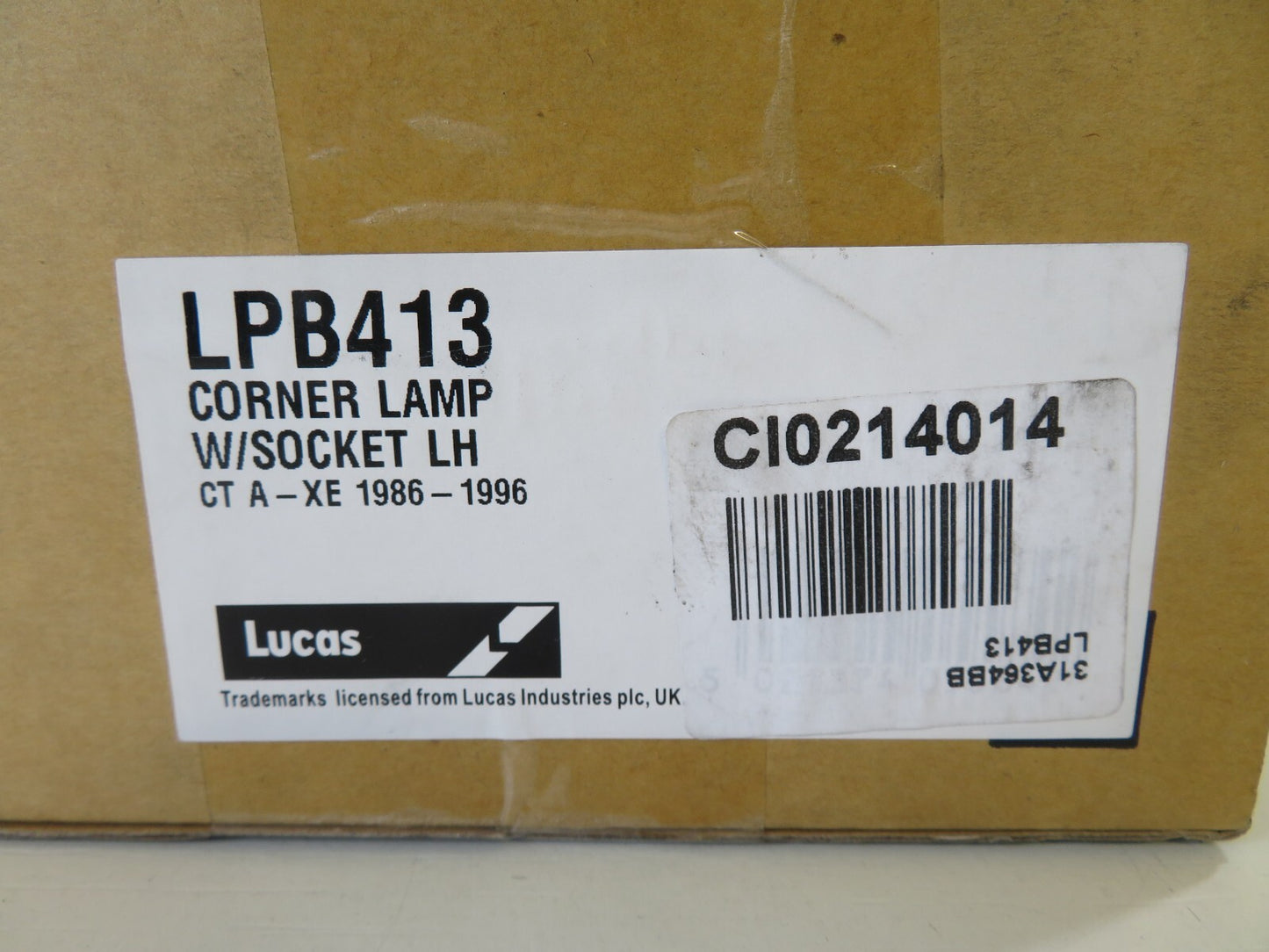 LUCAS LPB413 NS LH PASSENGER FRONT CORNER LIGHT FOR CITROEN AX 1986-1996 #RS1