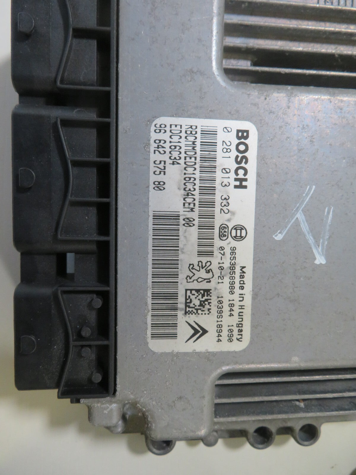 PEUGEOT 308 ENGINE ECU KIT LOCK SET 9664257580 2007-2013 1420-1