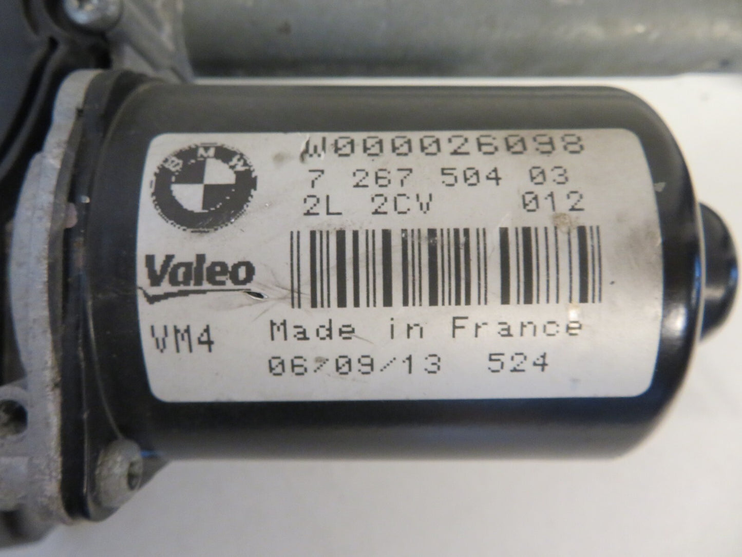 BMW 1 SERIES F20 FRONT WIPER MOTOR 7267504 2012-2015 AMS1445