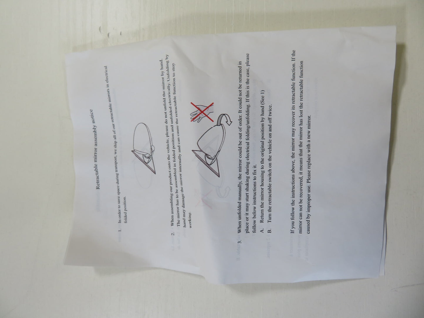 RH OS DRIVER DOOR WING MIRROR FOR AUDI A4 AD0207323 2000-2008