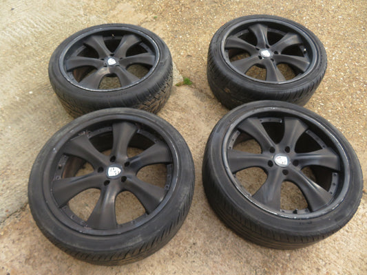 VEMIRI ARNAGE 22" ALLOY WHEELS WITH TYRES (SEE PHOTOS, NEED REFURB) 5 X 130 PCD