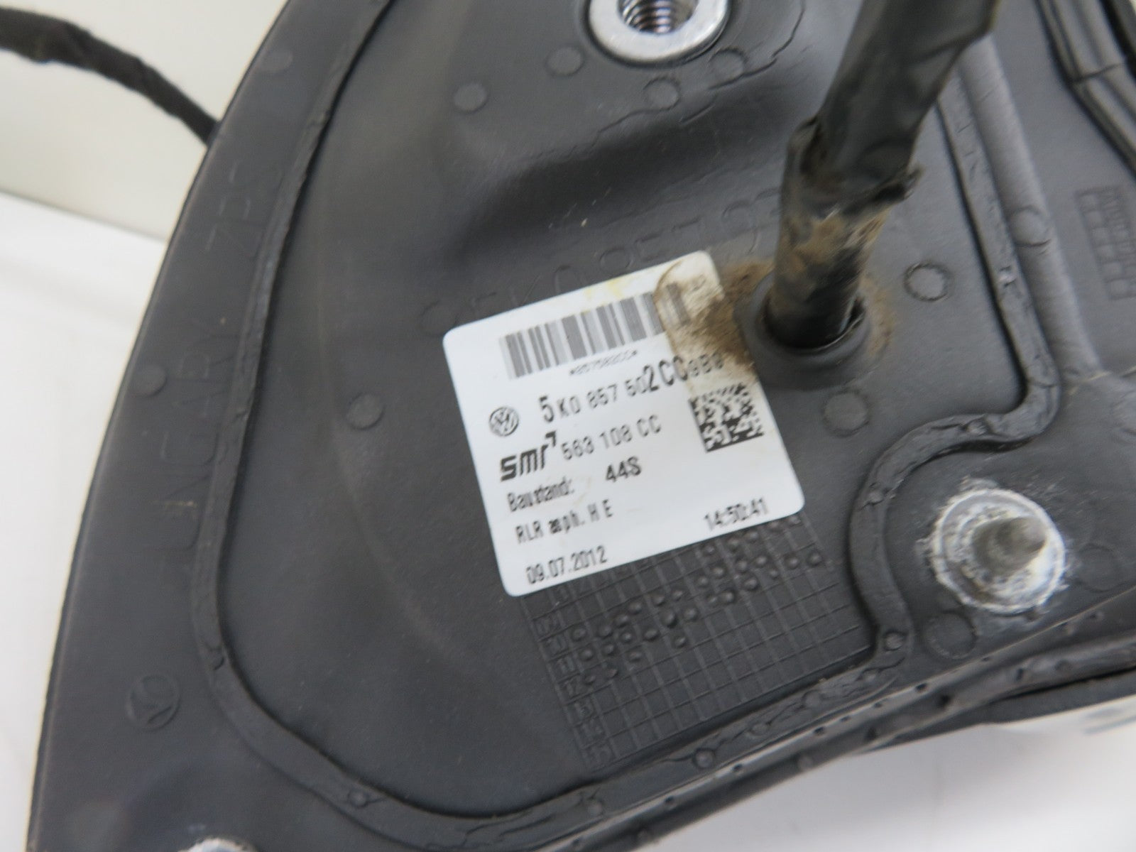 VW GOLF MK6 OS DRIVER SIDE DOOR WING MIRROR BLACK 2009-2013 1500-4