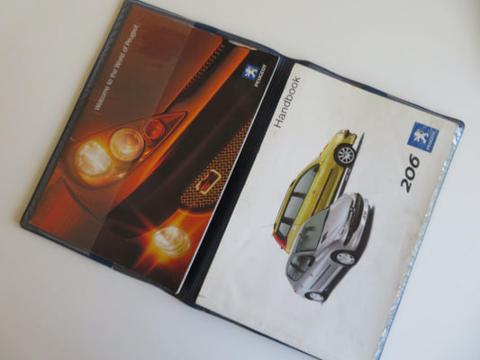 PEUGEOT 206 OWNERS MANUAL WITH FOLDER 2003-2006 HM2-18