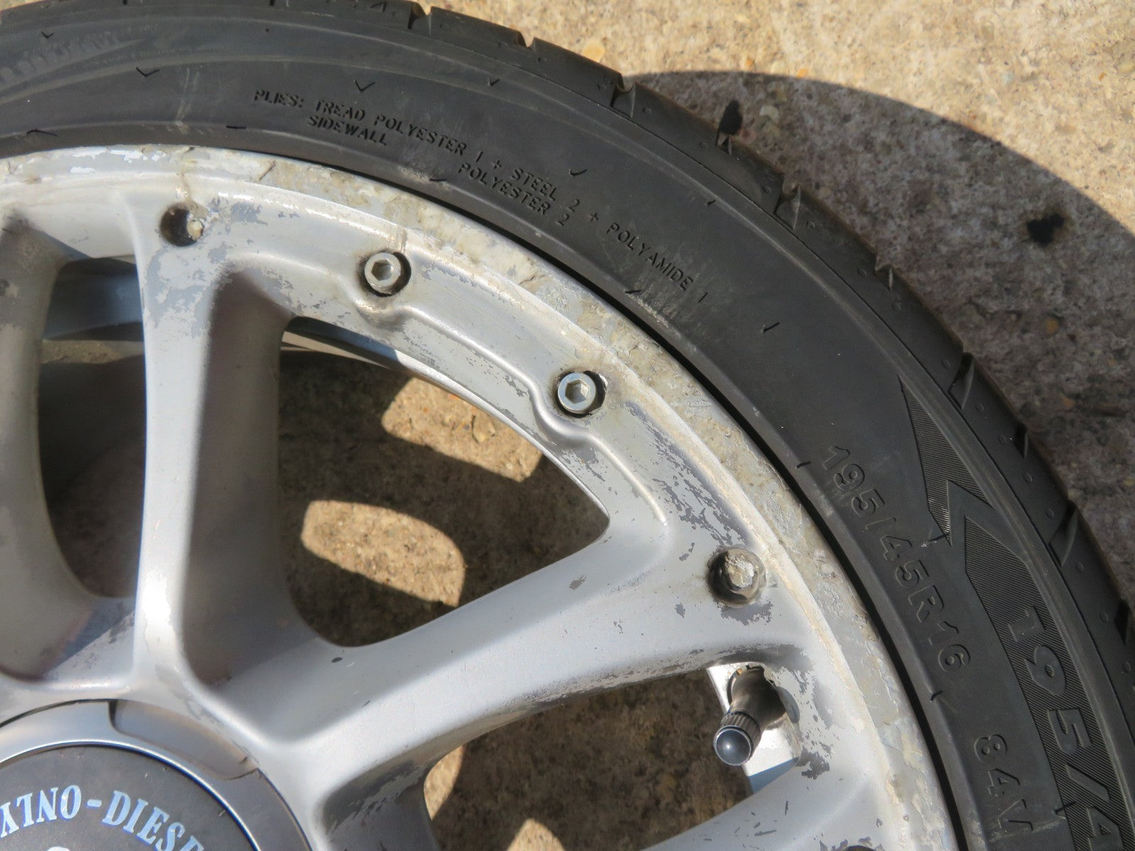 FIAT 500 DIESEL EDITION R16 16" ALLOY WHEELS WITH TYRES 518346260 NEED REFURB