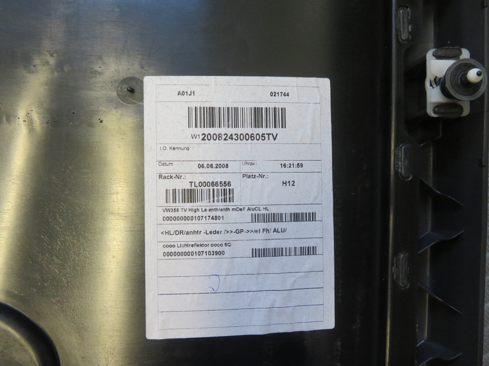 VOLKSWAGEN VW TOURAN NSR PASSENGER REAR DOOR CARD 1T0867211 2003-2010