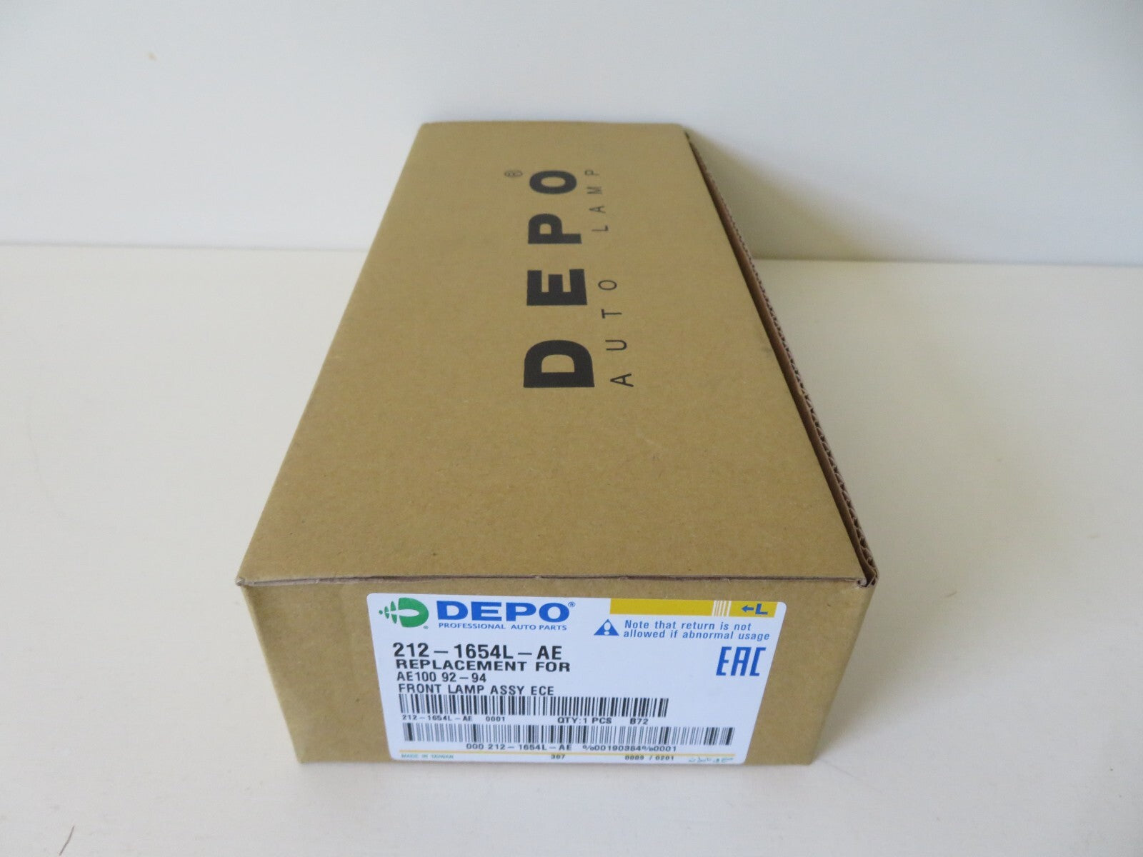 NS PASSENGER FRONT INDICATOR LIGHT FOR TOYOTA COROLLA 1992-1994 212-1654L-AE