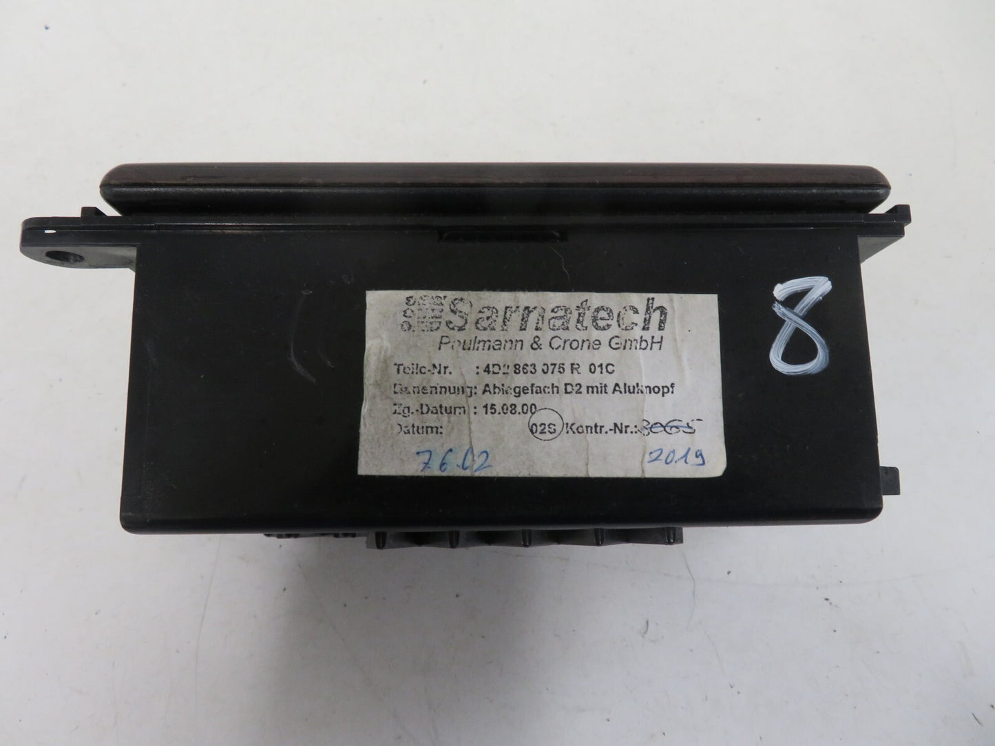 AUDI A8 D2 CENTER CONSOLE STORAGE TRIM 4D2863075Q 1998-2002 1426-8