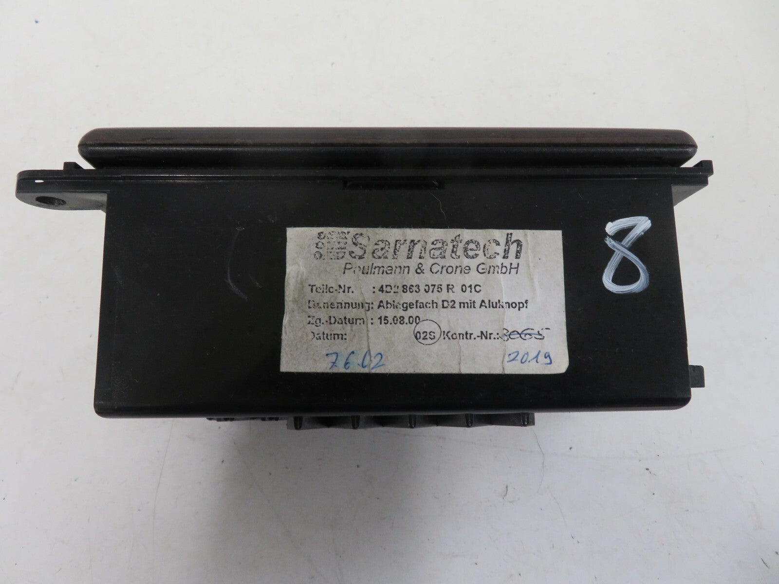 AUDI A8 D2 CENTER CONSOLE STORAGE TRIM 4D2863075Q 1998-2002 1426-8