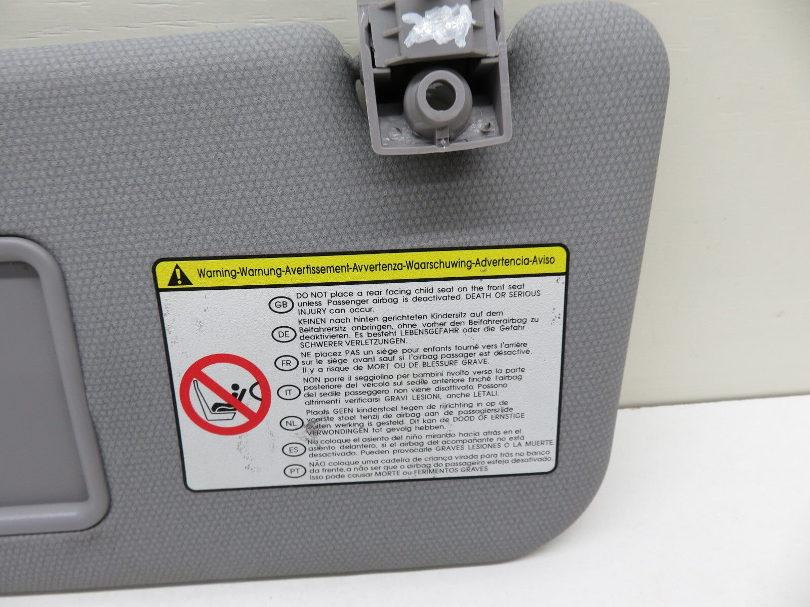 KIA RIO NS PASSENGER SUN VISOR 2011-2014 #1247-20