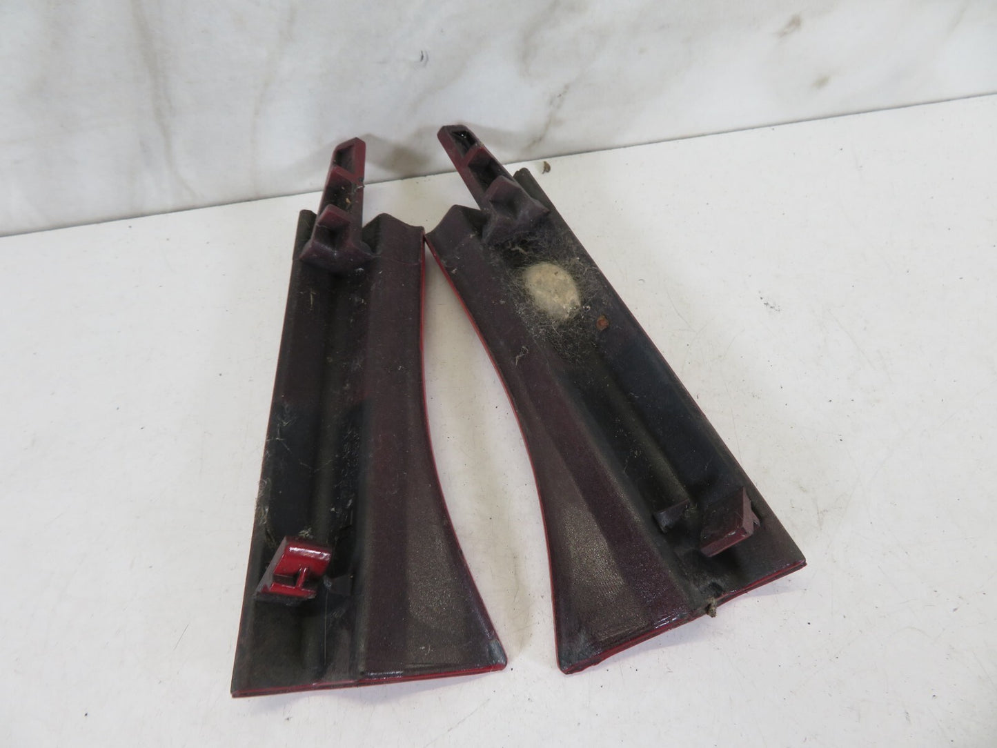 BMW MINI COOPER R52 RED REAR BUMPER TRIM COVERS PAIR 2004-2006 A1641-16