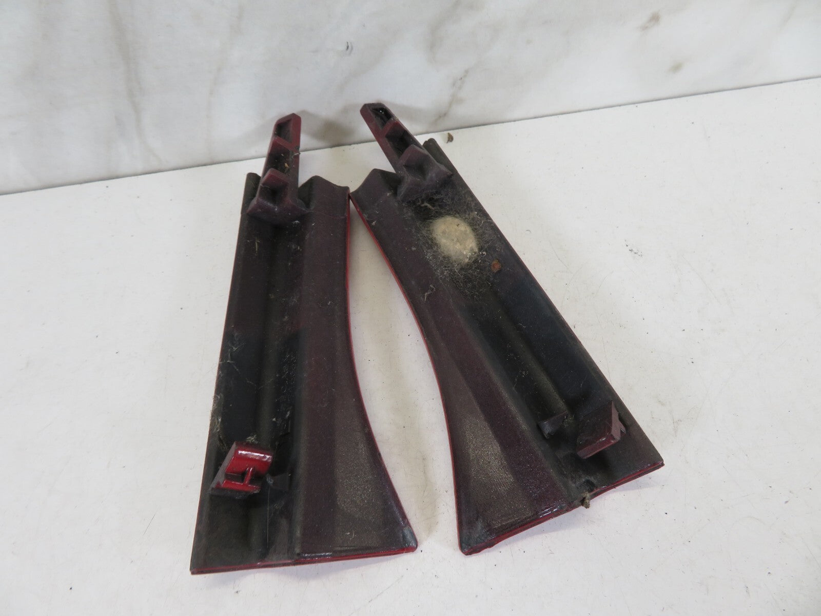 BMW MINI COOPER R52 RED REAR BUMPER TRIM COVERS PAIR 2004-2006 A1641-16