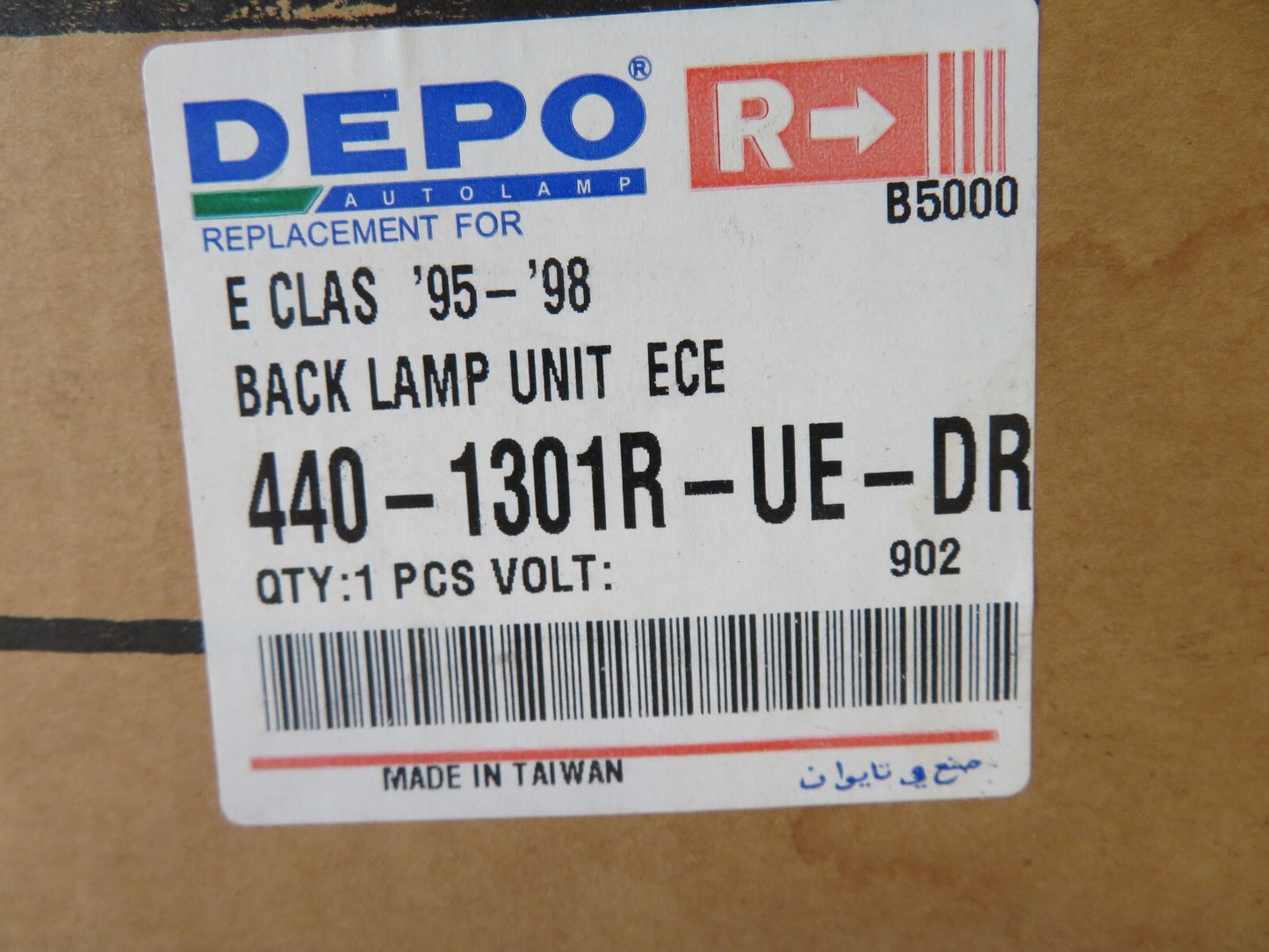 OS DRIVER REAR INNER TAIL LIGHT FOR MERCEDES E CLASS 1995-1998 440-1301-UE-DR