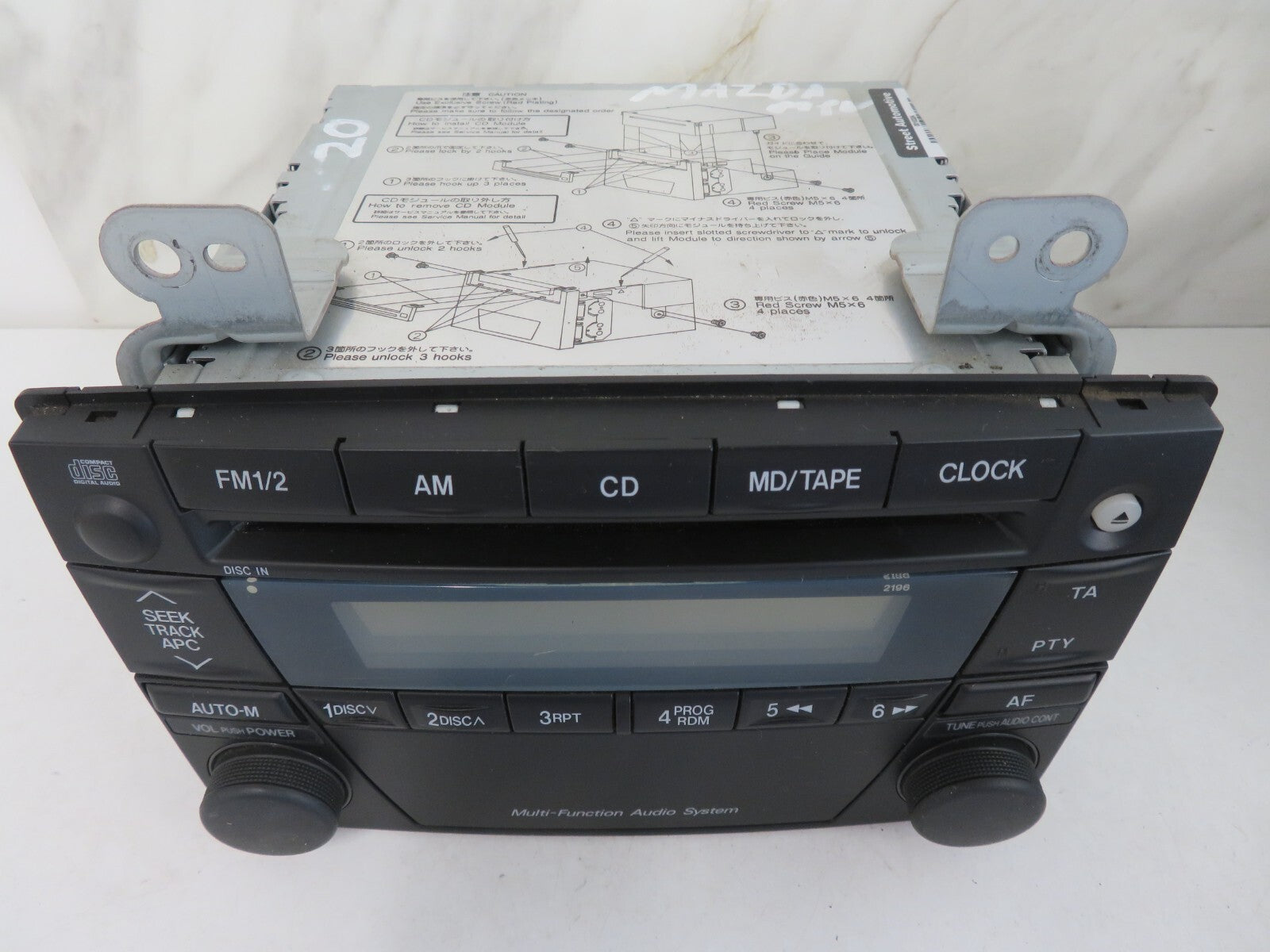 MAZDA MPV RADIO CD HEAD UNIT LD67669R0B 2000-2005 A1222-20
