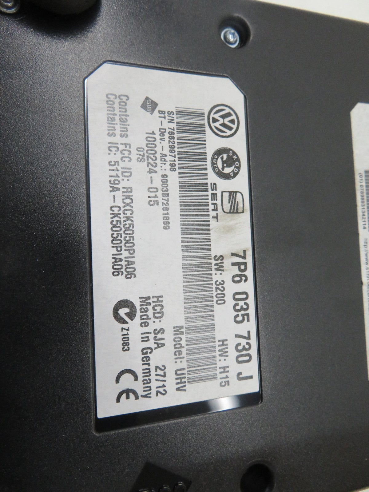 VW GOLF MK6 2.0 TDI ENGINE ECU 7P6035730J 2009-2013 1500-10