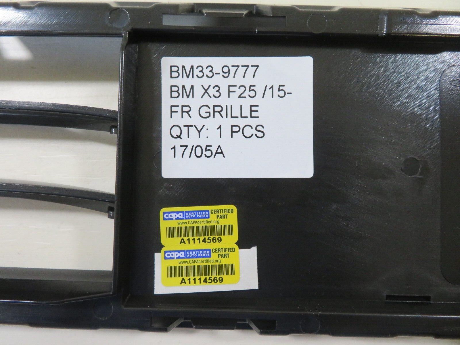 FRONT BUMPER GRILLE FOR BMW X3 BM33-9777 (F25) 2010-2017