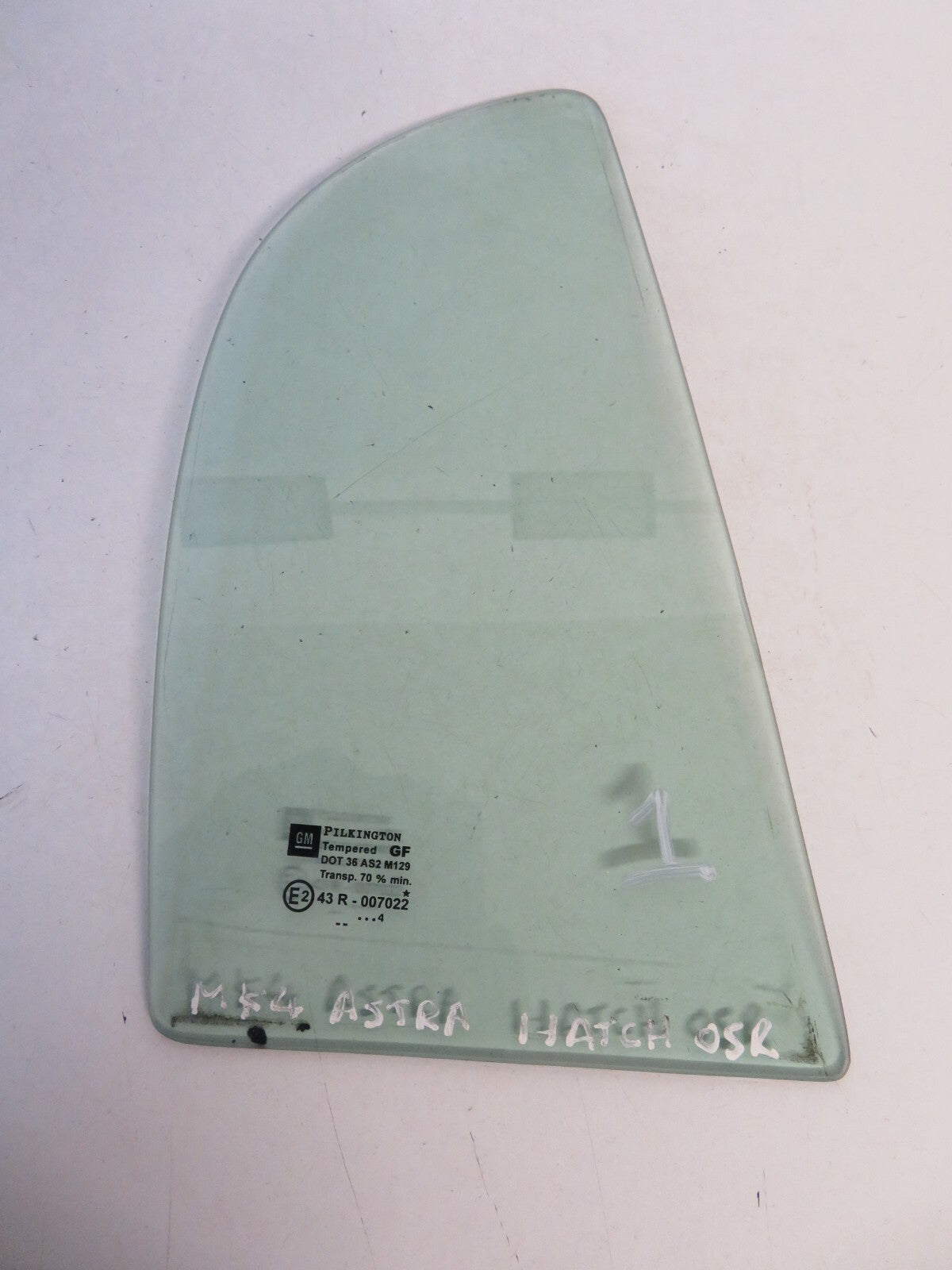 VAUXHALL ASTRA G MK4 HATCHBACK OSR DRIVER REAR WINDOW GLASS 1998-2004 misc1659