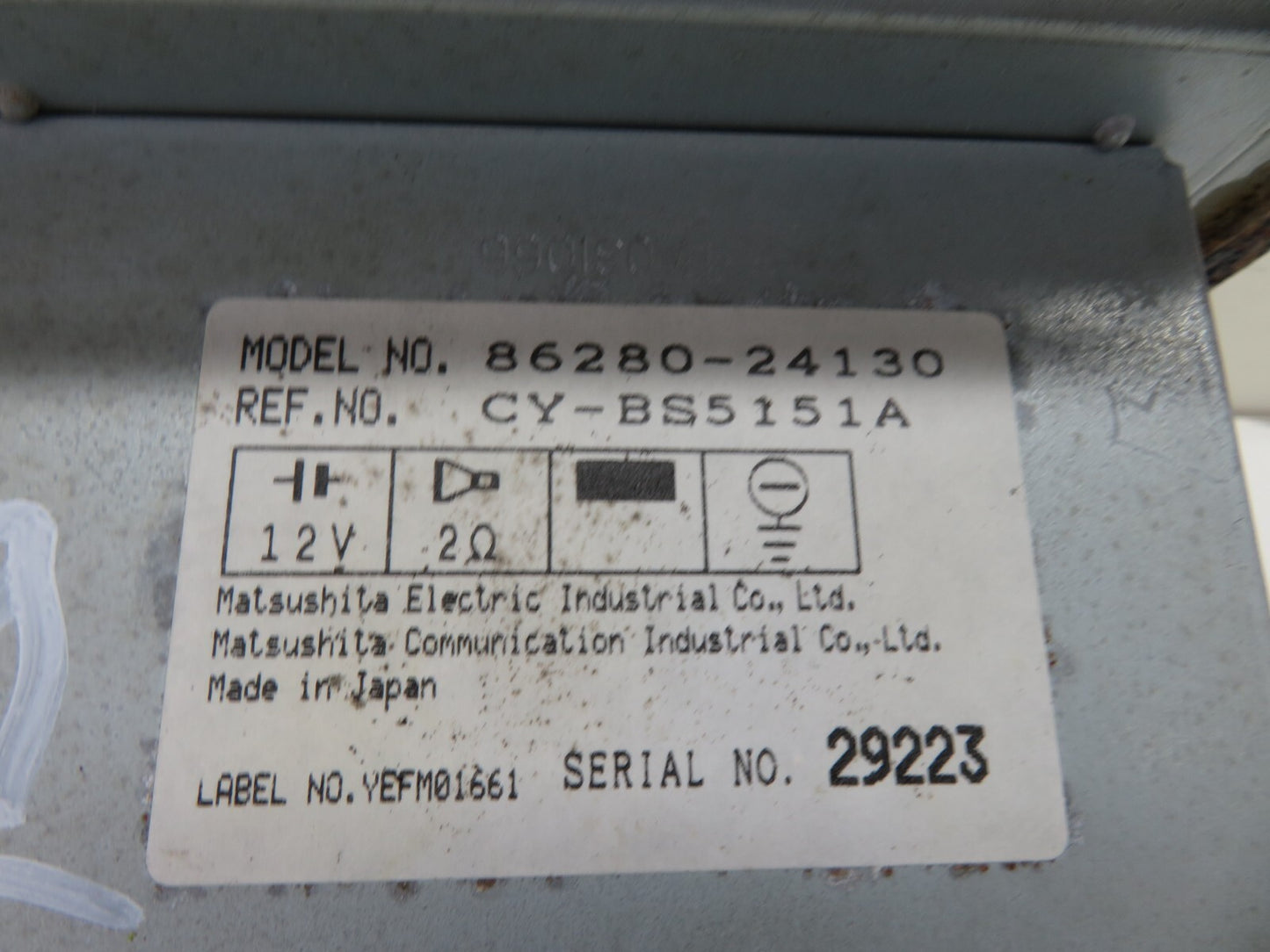 TOYOTA LEXUS SOARER STEREO AMPLIFIER 86280-24130 1991-1999 1242-9