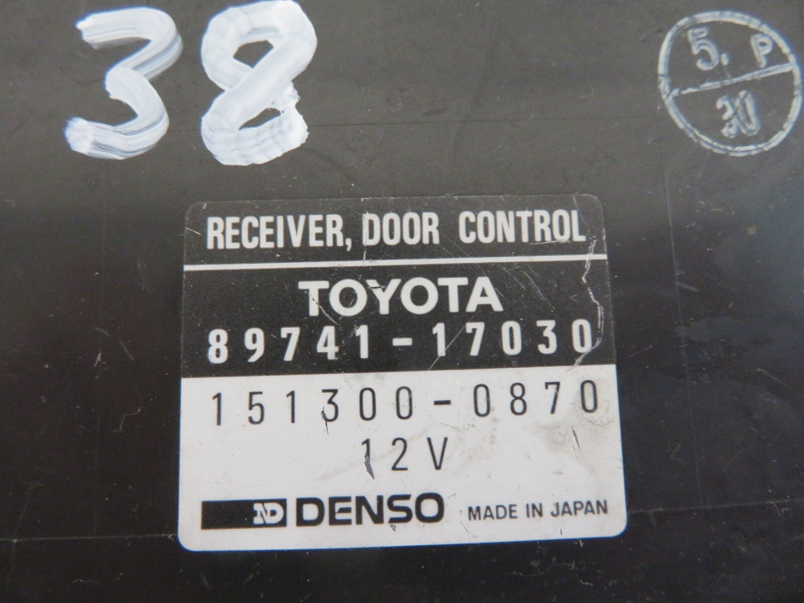 TOYOTA MR2 MK2 SW20 DOOR RECEIVER CONTROL RELAY 89741-17030 AM1206-38