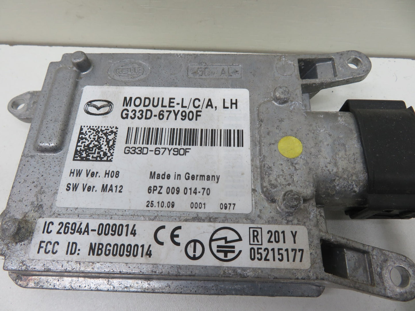 MAZDA CX7 NS PASSENGER BLIND SPOT MODULE G33D-67Y90F 2008-2012 1629-14