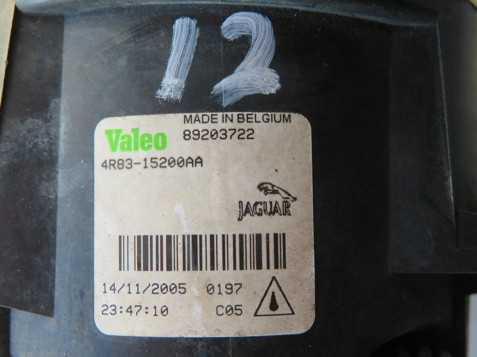 JAGUAR X TYPE S TYPE NS PASSENGER FRONT FOG LIGHT 2001-2009 A1238-12