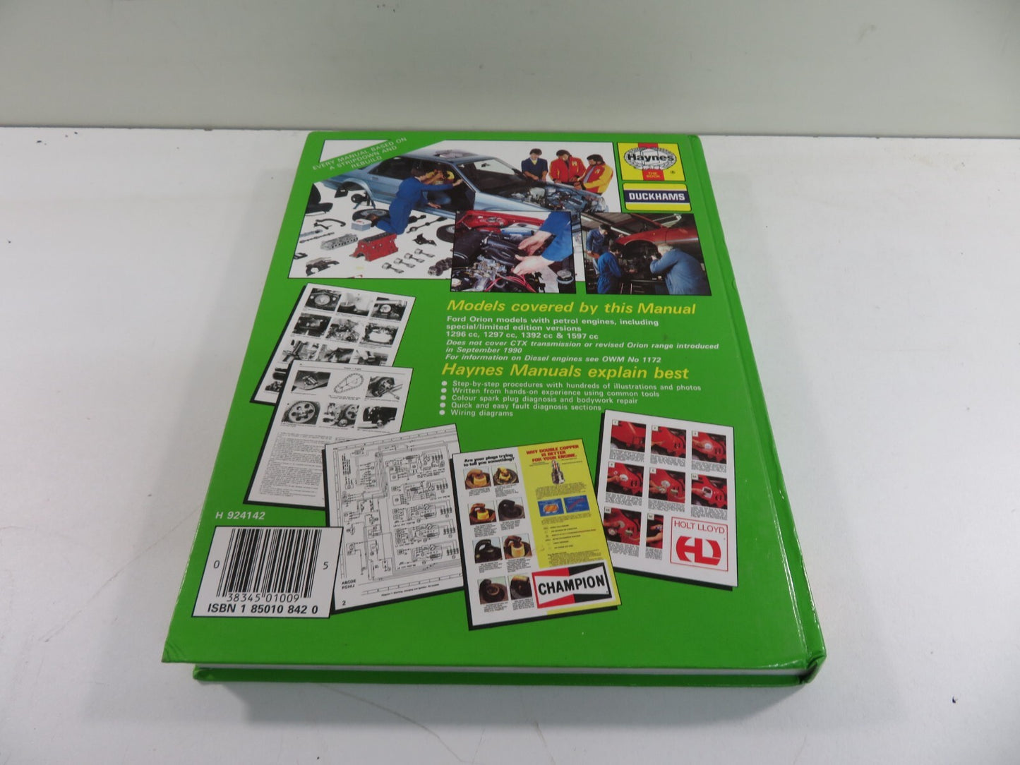 FORD ORION OWNERS WORKSHOP MANUAL 1983-1990