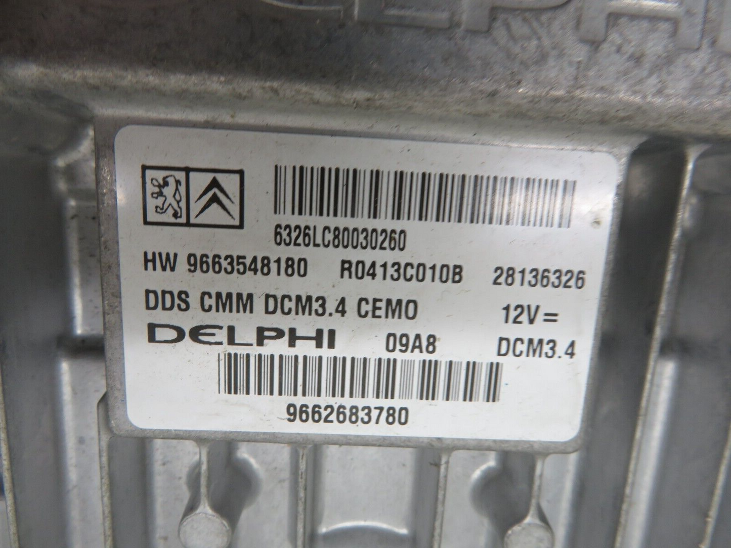 CITROEN C5 X7 ENGINE ECU LOCK SET 9663548180 2008-2015 1528