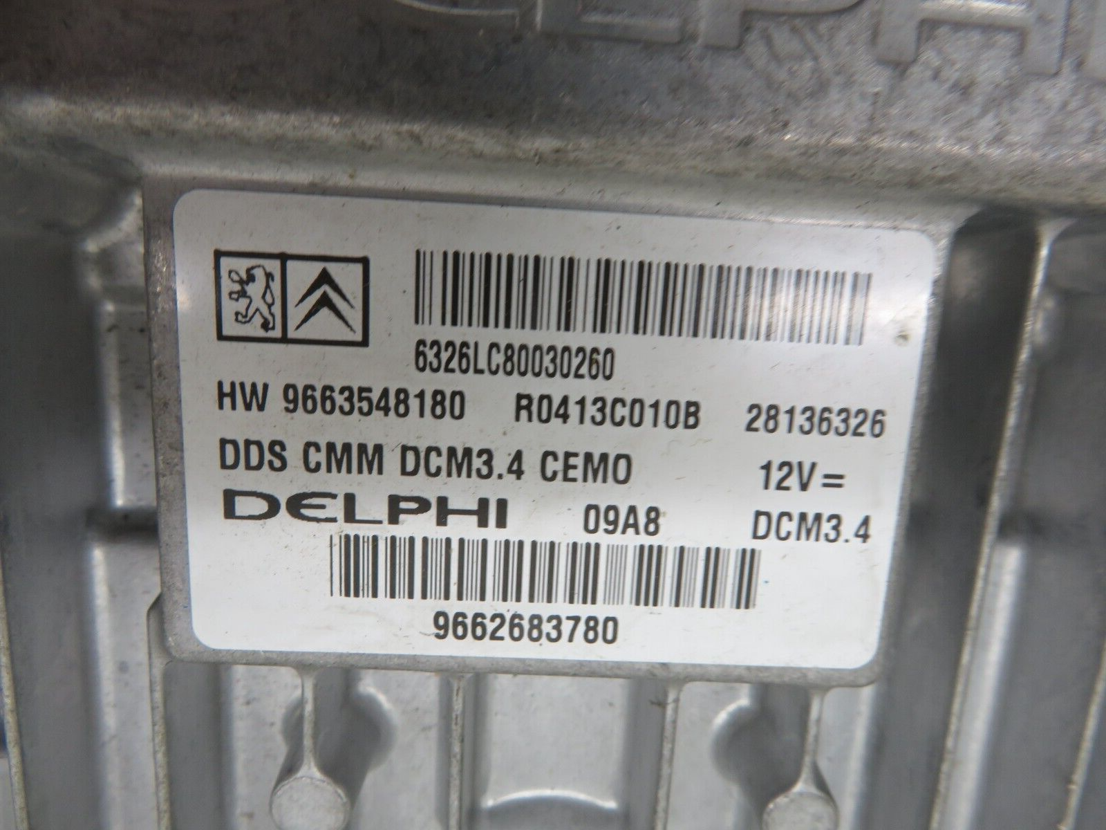 CITROEN C5 X7 ENGINE ECU LOCK SET 9663548180 2008-2015 1528