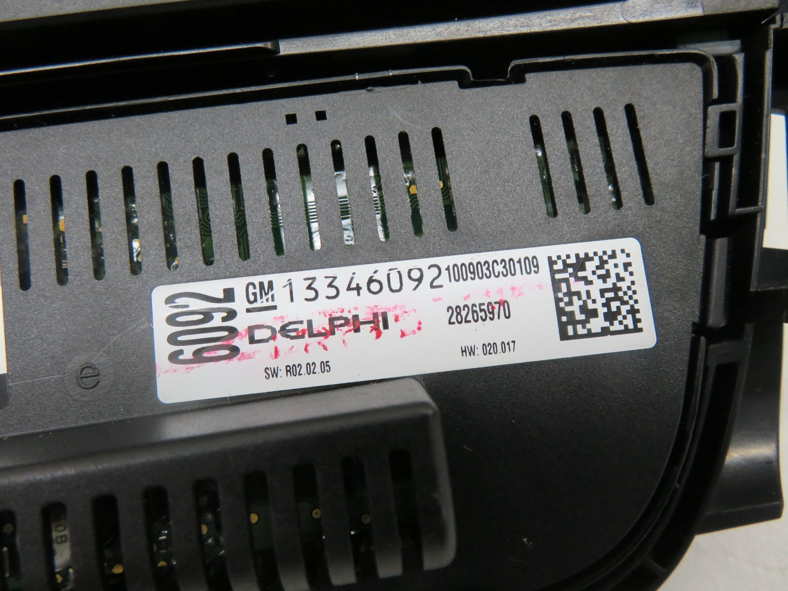 VAUXHALL MERIVA HEATER CLIMATE 13346092 RADIO CONTROL 13346043 2003-2010 1511-5