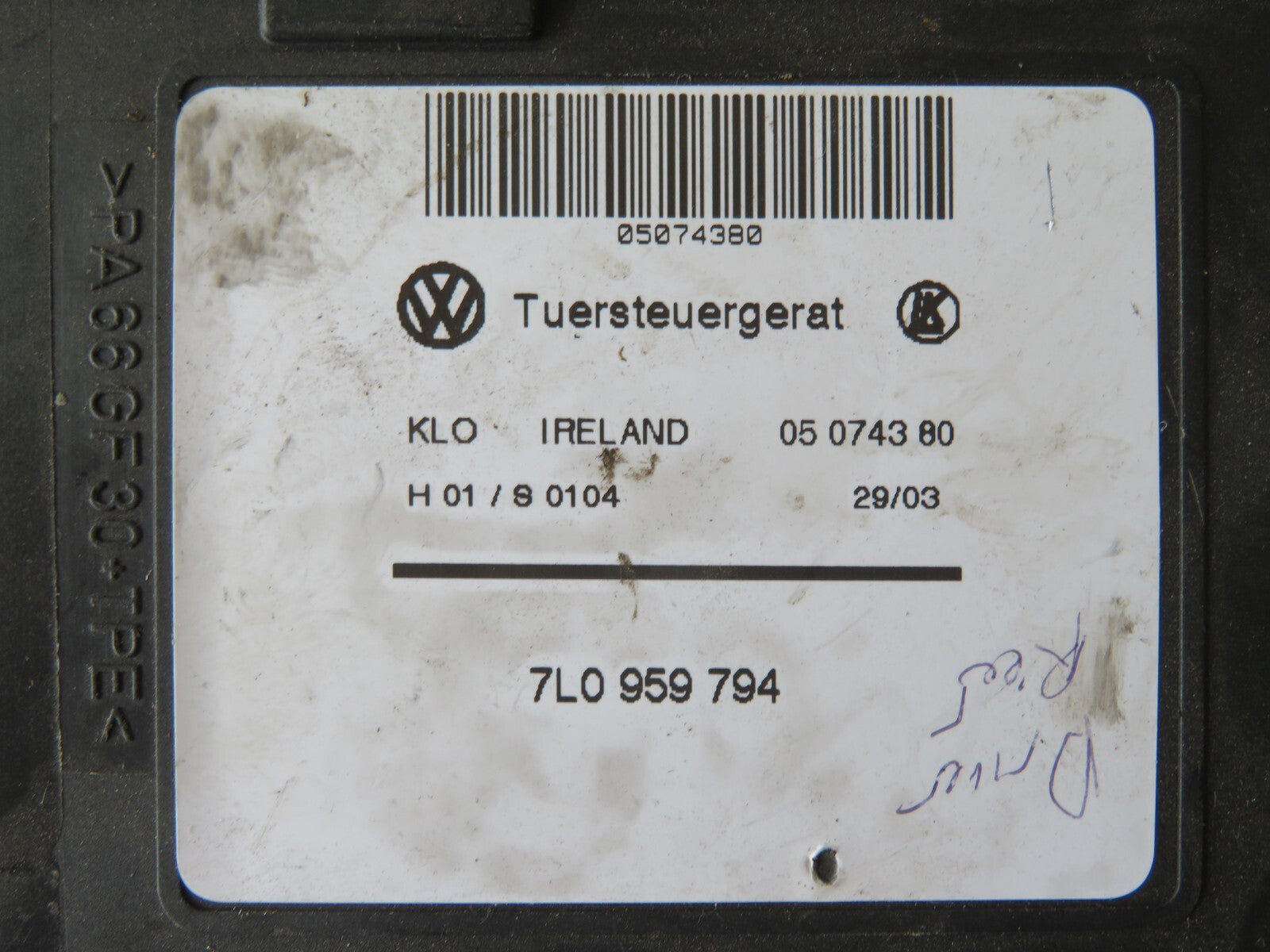 PORSCHE CAYENNE 955 OSR WINDOW MOTOR 3d2959794 2000-2004 AMS1020