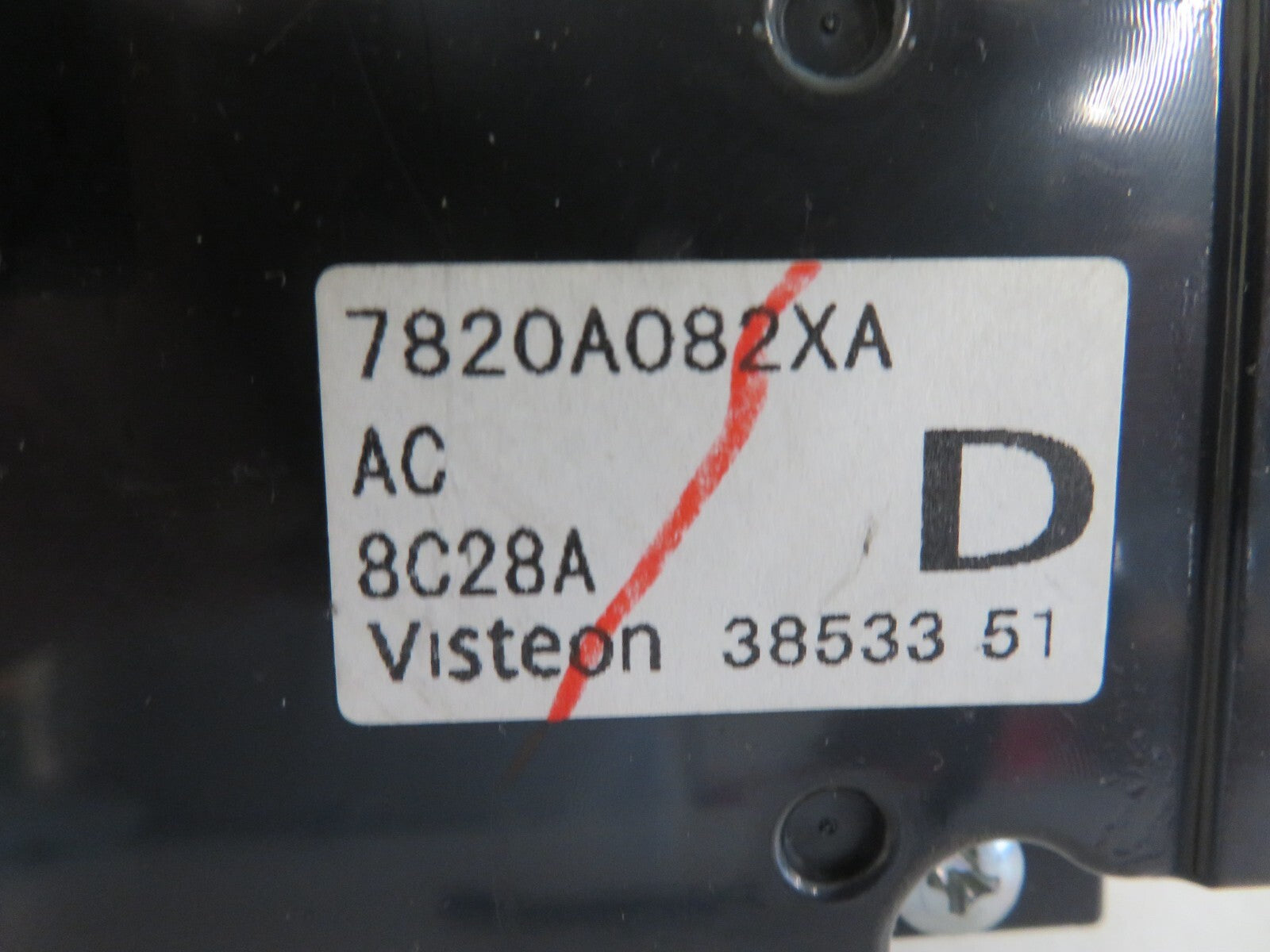 PEUGEOT 4007 HEATER CLIMATE CONTROLS 7820A082XA 2007-2012 1452-8