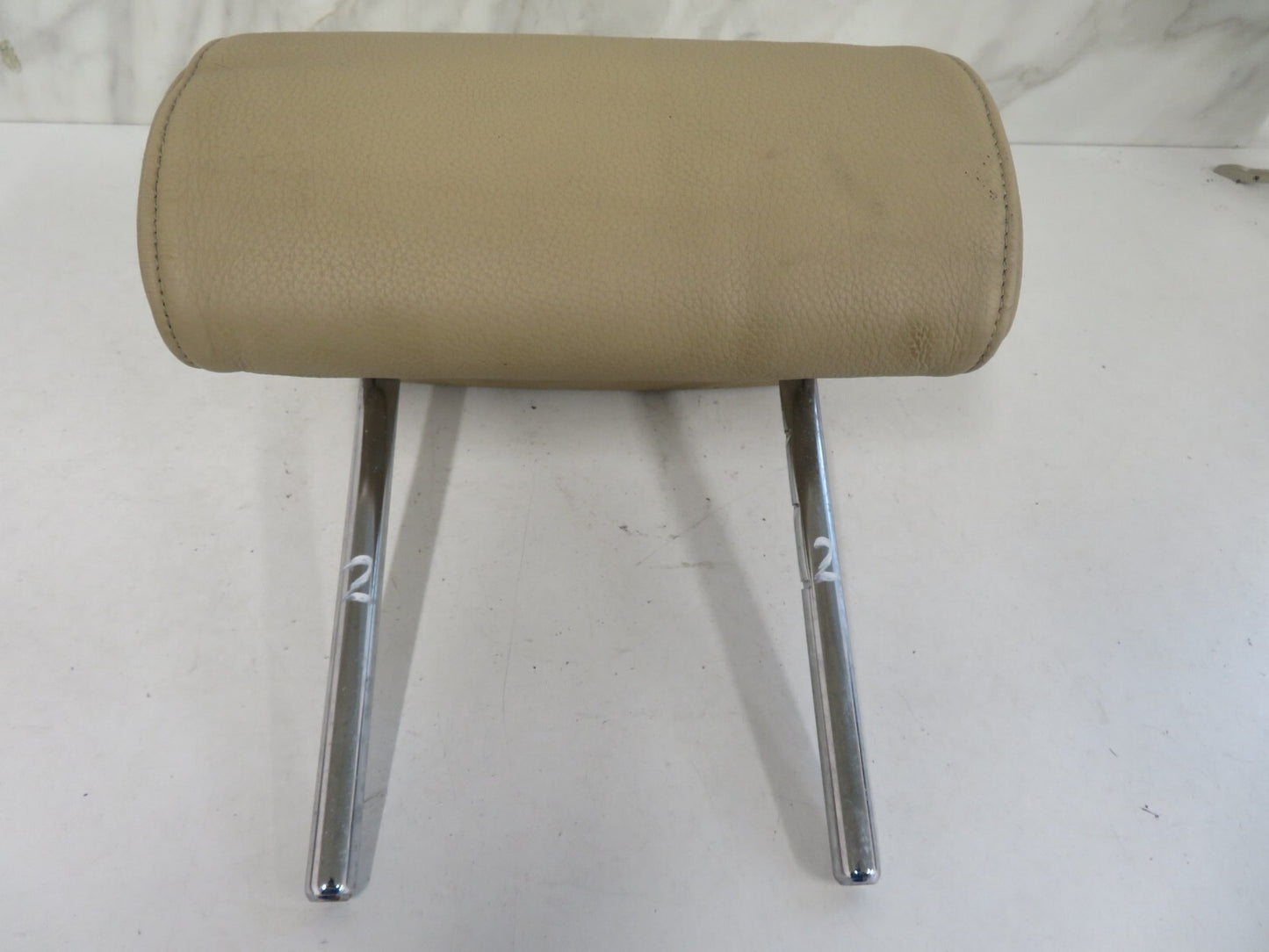 BMW X5 E53 REAR LEATHER HEAD REST BEIGE 1999-2006 M1544-2