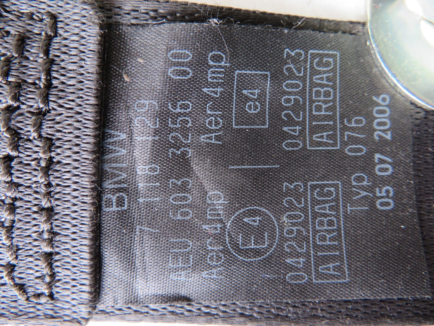 BMW MINI COOPER S R53 NSF PASSENGER SEAT BELT  7118129 2000-2005 AMS1406