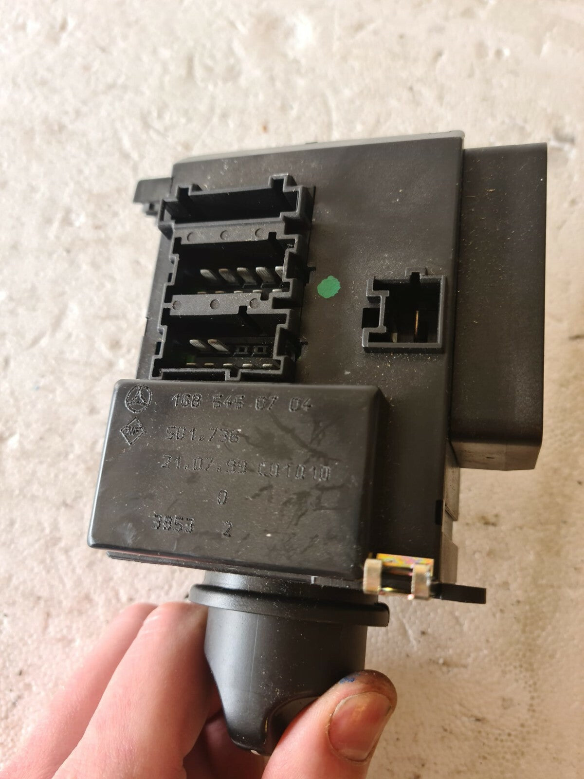 MERCEDES BENZ A160 HEADLIGHT CONTROL SWITCH FUSE BOARD 1997-2004 W301