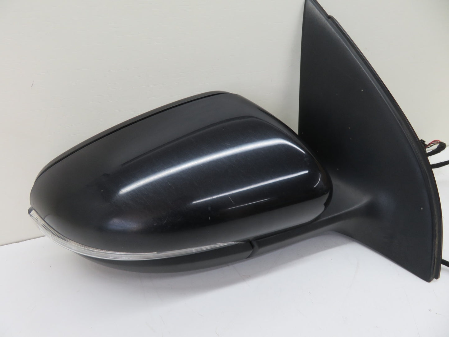 VW GOLF MK6 OS DRIVER SIDE DOOR WING MIRROR BLACK 2009-2013 1500-4