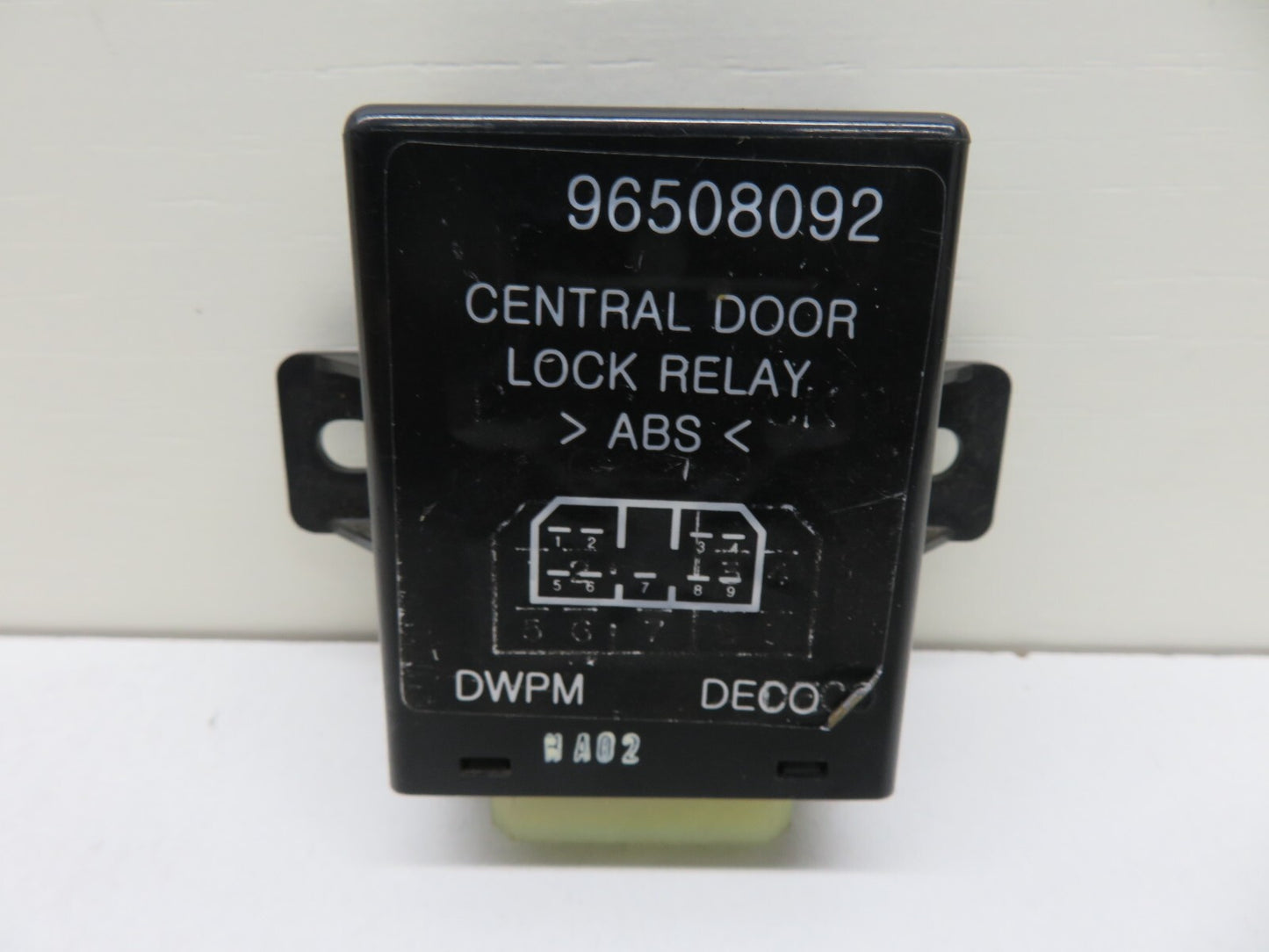 CHEVROLET MATIZ CENTRAL DOOR LOCK RELAY 96508092 2005-2010 1424-10