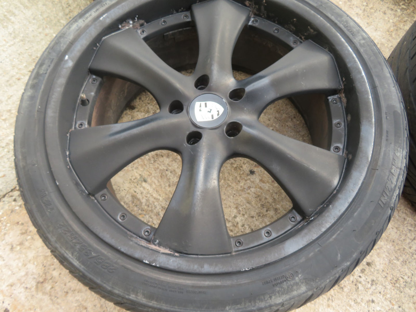 VEMIRI ARNAGE 22" ALLOY WHEELS WITH TYRES (SEE PHOTOS, NEED REFURB) 5 X 130 PCD