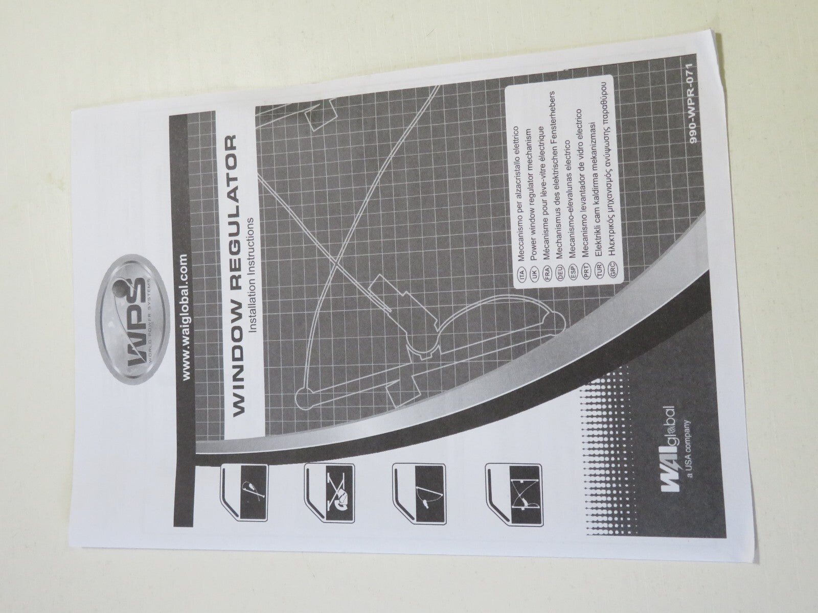 OSR RIGHT REAR WINDOW REGULATOR 5DR WPS FITS FORD FOCUS 1998-2005 #RST