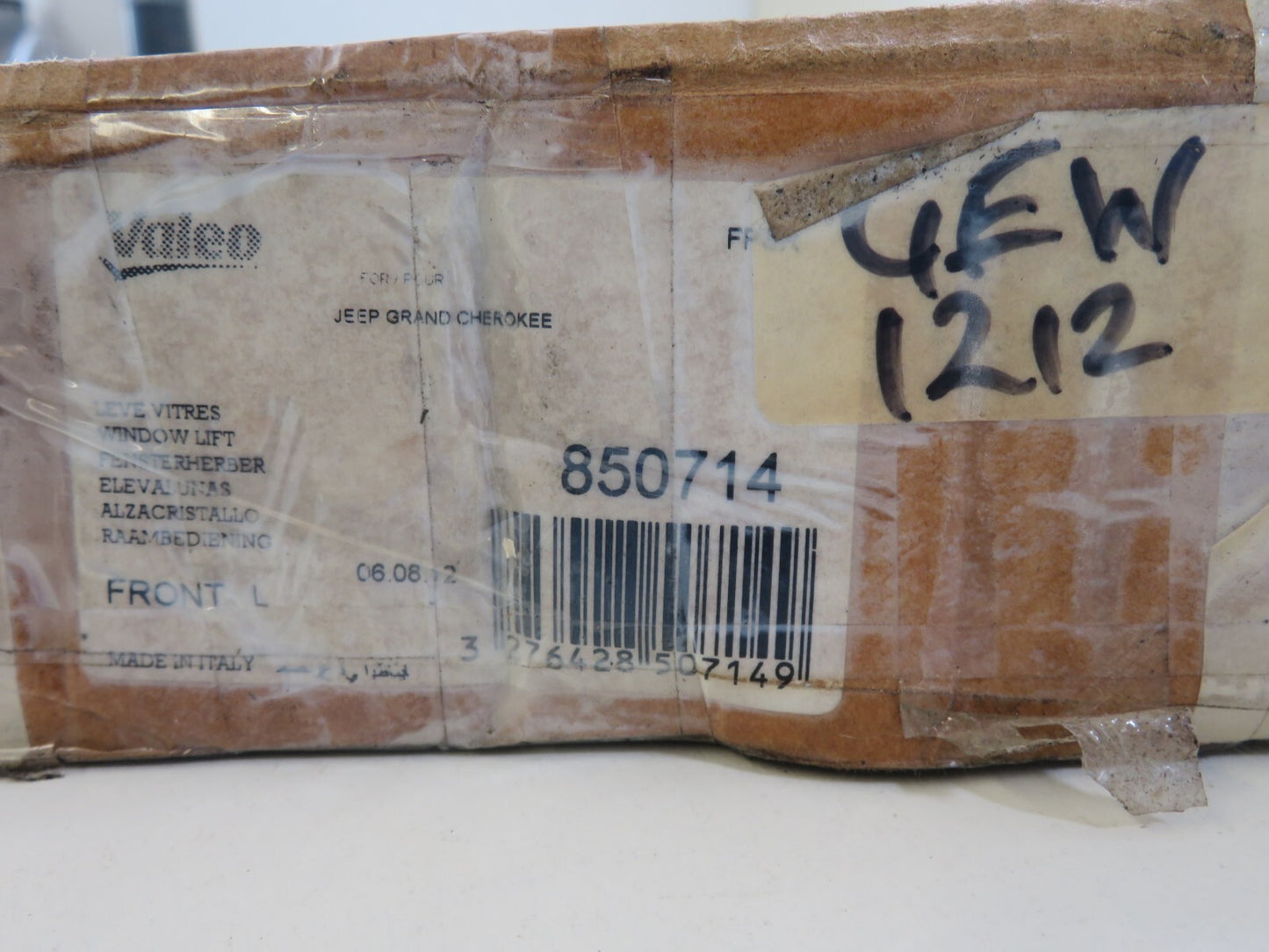  FRONT LEFT WINDOW MOTOR REGULATOR VALEO 850714 FOR JEEP GRAND CHEROKEE 96-99 