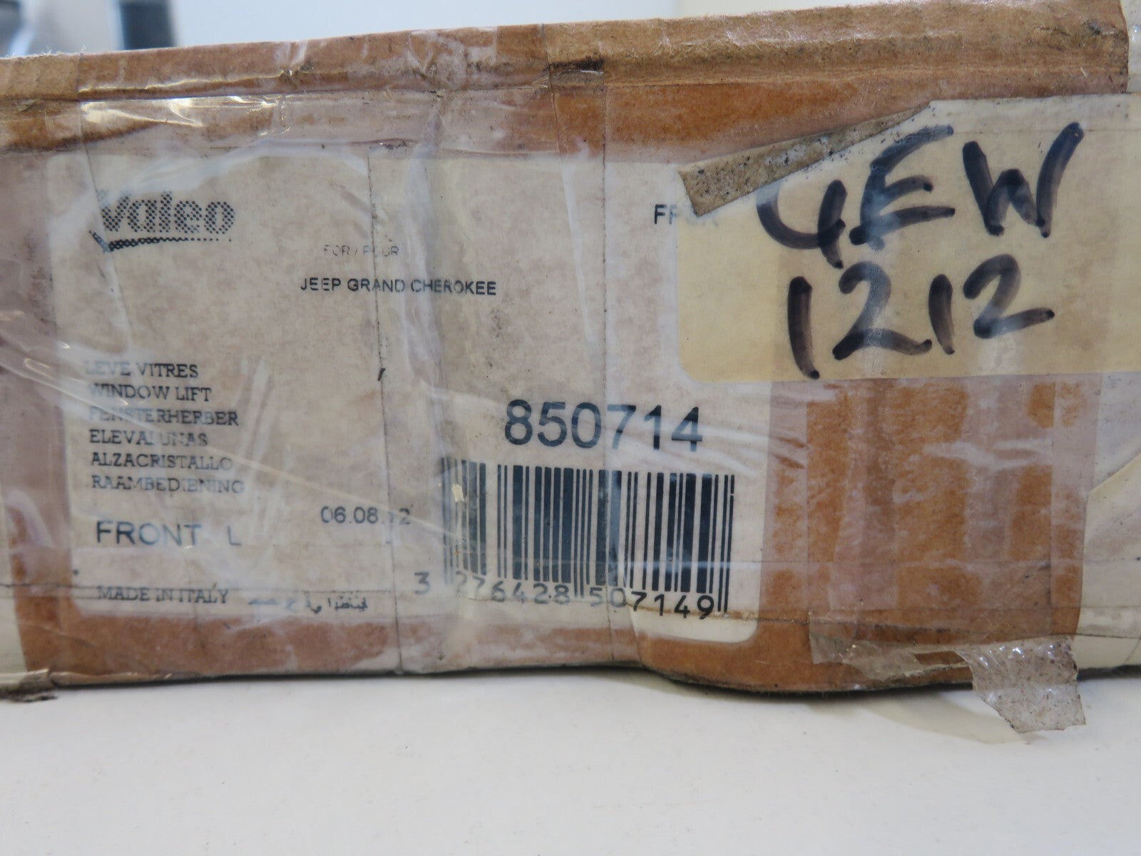  FRONT LEFT WINDOW MOTOR REGULATOR VALEO 850714 FOR JEEP GRAND CHEROKEE 96-99 