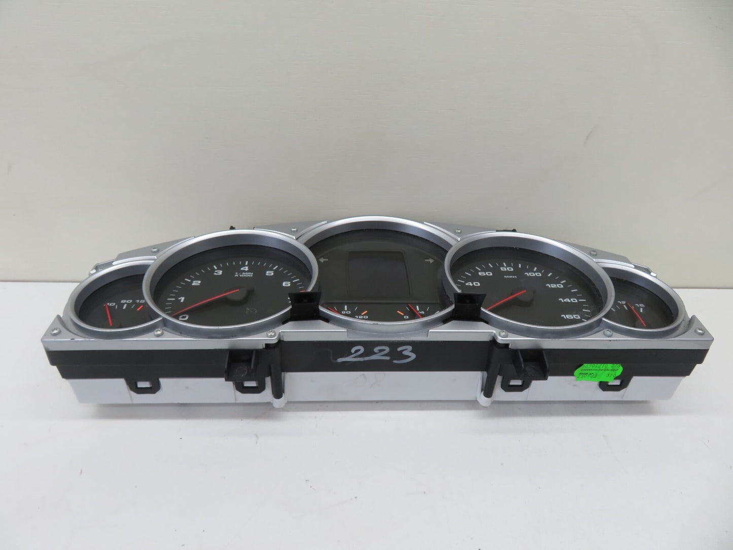 PORSCHE CAYENNE 955 INSTRUMENT SPEEDO CLUSTER 7L5920970D 2003-2006 1634-3