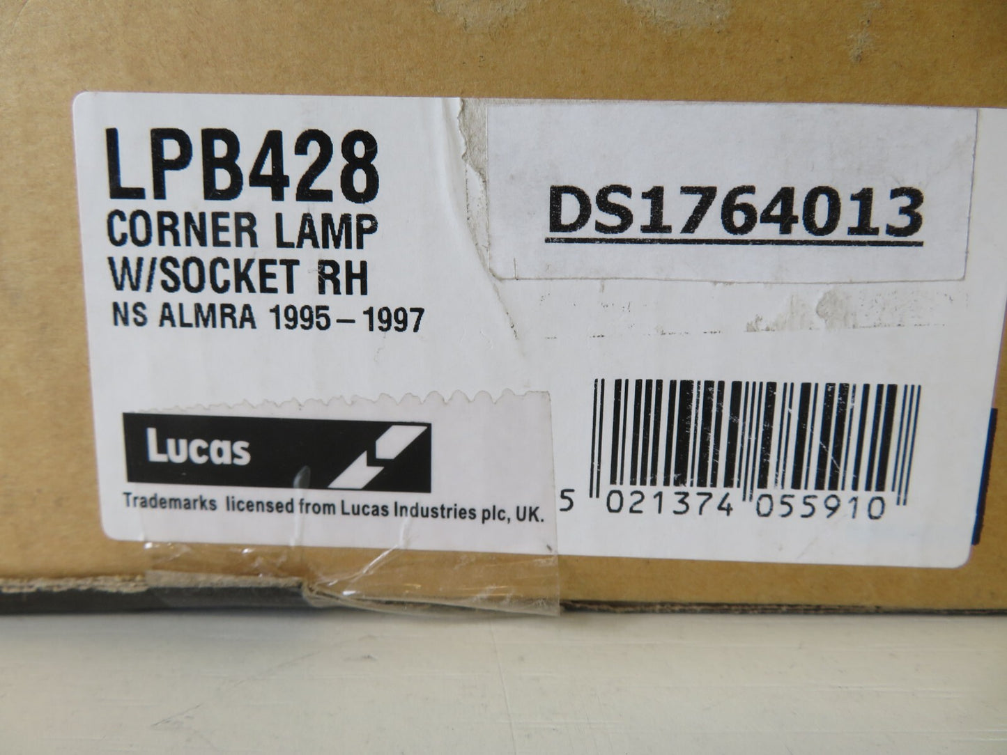 OS DRIVER RH FRONT INDICATOR LIGHT LUCAS LPB428 FOR NISSAN ALMERA 1995-1997