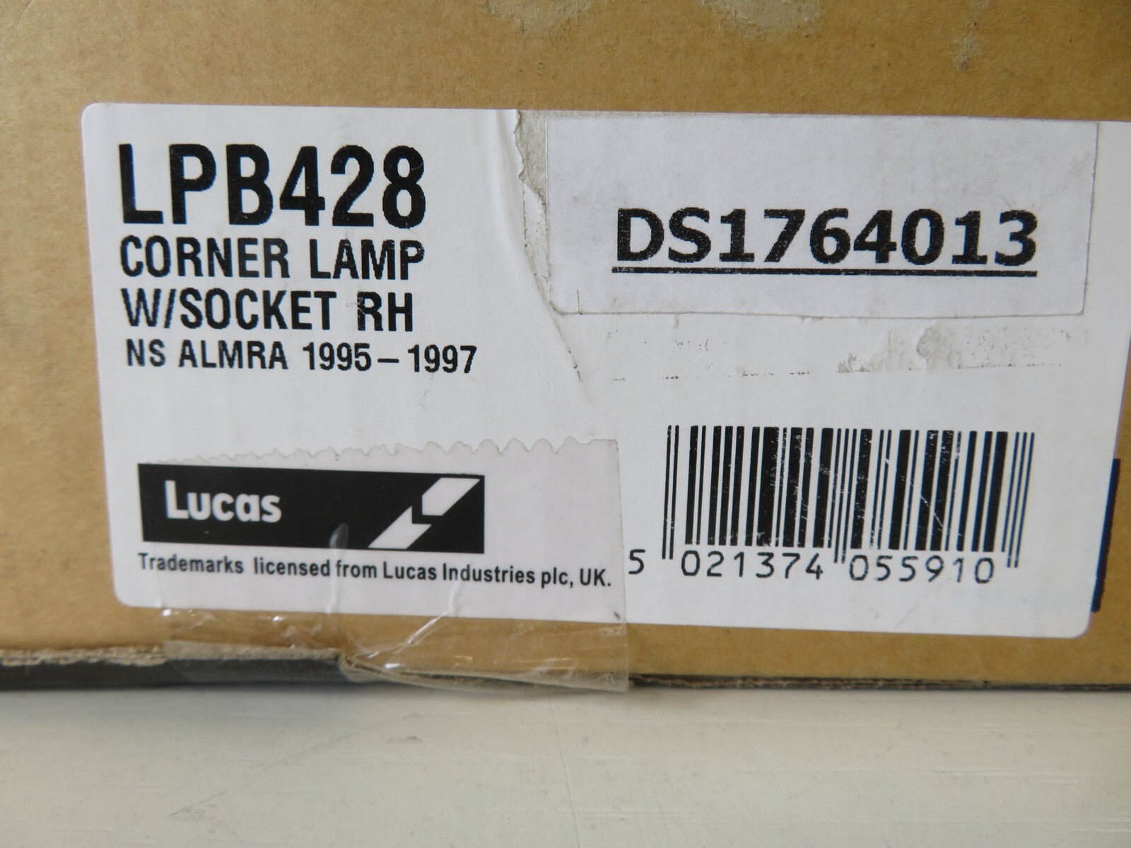 OS DRIVER RH FRONT INDICATOR LIGHT LUCAS LPB428 FOR NISSAN ALMERA 1995-1997