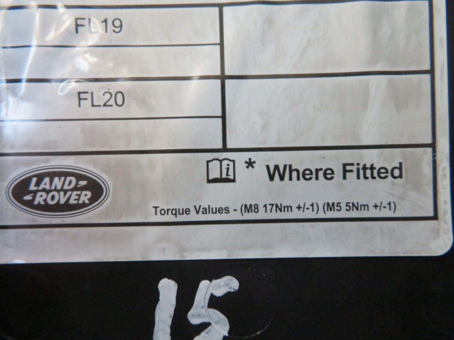 LAND ROVER DISCOVERY 3 ENGINE BAY FUSE BOX COVER 2005-09 1212-15